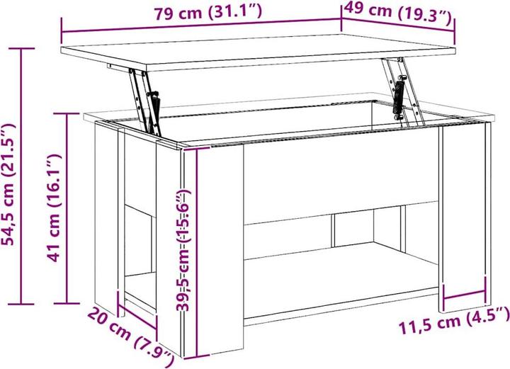 Image du produit vidaXL Couchtisch