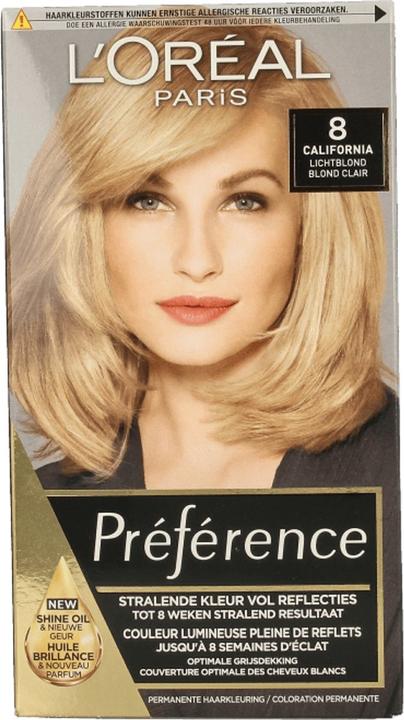 Image du produit L'Oréal Paris L'Oreal Paris Preference 8 Light Blonde Hair Color (Blond clair)