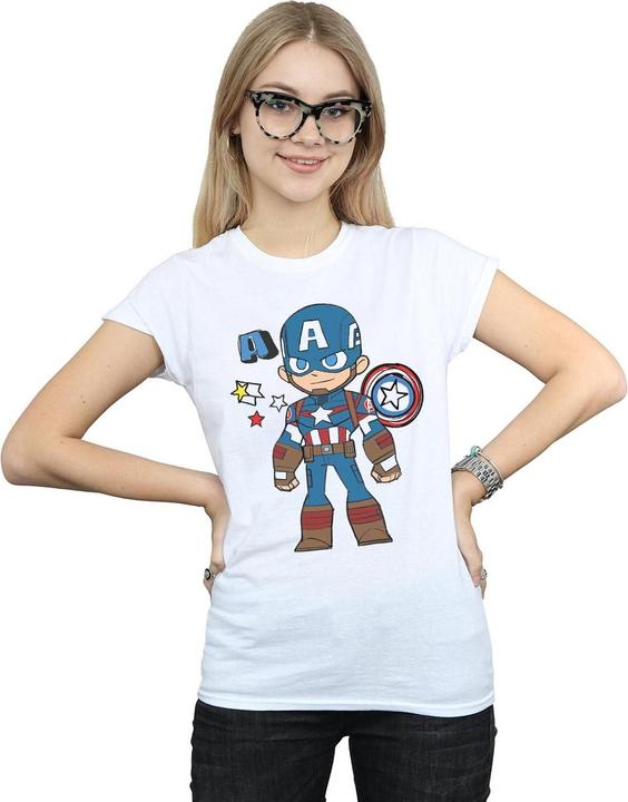 Immagine prodotto Captain America Sketch Maglietta Donna (S)