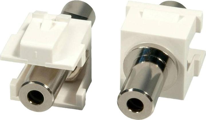 Actual product image Lindy 2x Stereo Keystone F/F Keystone module f. wall plates