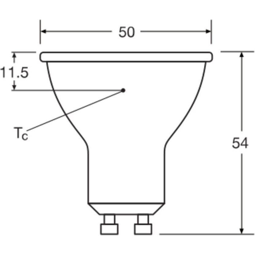 Thumbnail - Ledvance, Leuchtmittel, LED-Reflektorlampe (GU10, 6.90 W, 575 lm, 1 x, F)