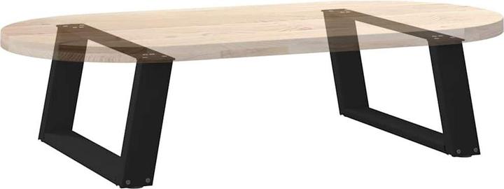 Immagine prodotto vidaXL Gambe del tavolino a U 2 pezzi nero 70x(30-31) cm gamba del tavolo in acciaio