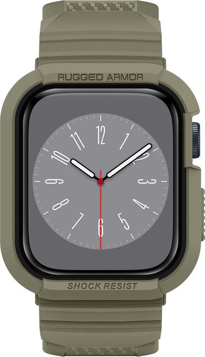 Produktbild Spigen RUGGED ARMOR?PRO? APPLE WATCH 4 / 5 / 6 / 7 / 8 / SE (44 / 45 MM) VINTAGE KHAKI (44 mm, 45 mm, Thermoplastic polyurethane (TPU))