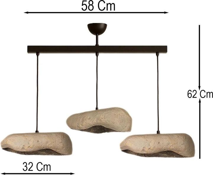 Image du produit Opviq Amaryllis Triple Chandelier (E27)