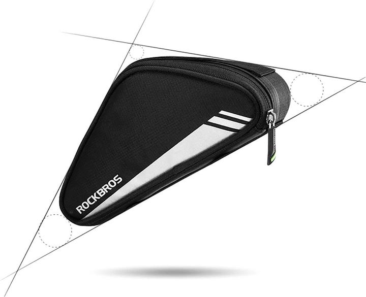 Productafbeelding Rockbros B55-BK fietstas voor frame 0,7 l - zwart (0.70 l, Frametas)