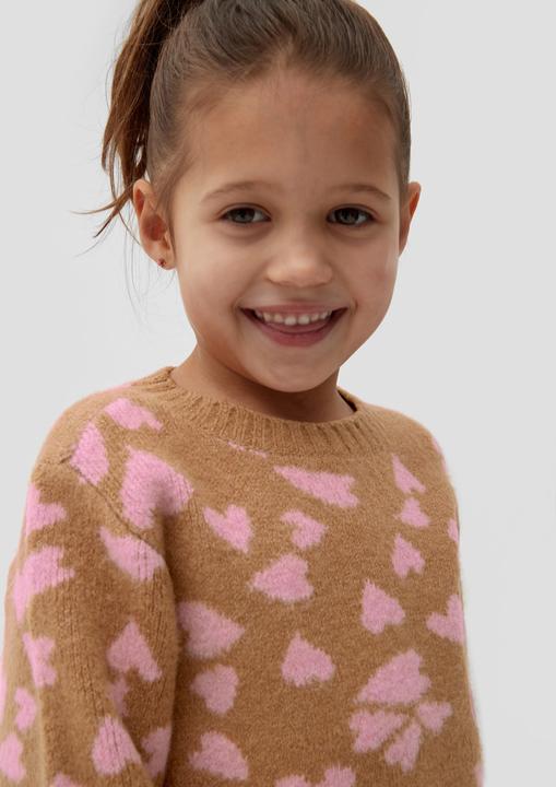 Image du produit s.Oliver Strickpullover Strickpullover mit Herz-Muster (104, 110)