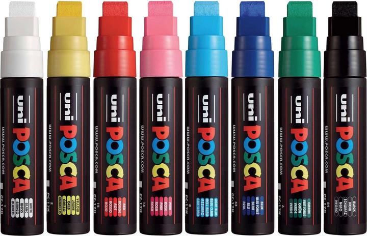 Actual product image Posca Marker PC-17K Rechteckspitze (Multicoloured, 15 mm, 8 x)