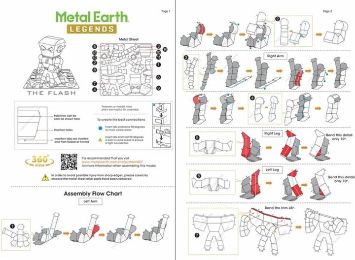 Nutritional values and ingredients Metal Earth The Flash Mini