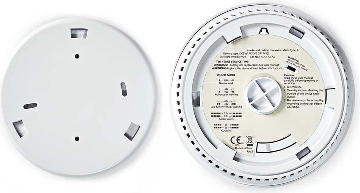 Produktbild Nedis Rauch und Kohlenmonoxid-Alarm