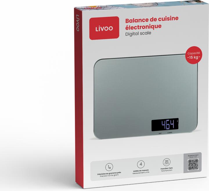 Produktbild Livoo Elektronische Küchenwaage 15 Kg