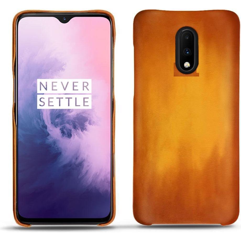 Thumbnail - Noreve Lederschutzhülle (OnePlus 7), Smartphone Hülle, Orange