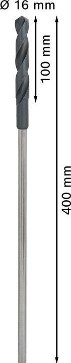 Produktbild Bosch Professional Zubehör PRO Wood HSS Installationsbohrer, 16 x 100 x 400 mm (10 mm)