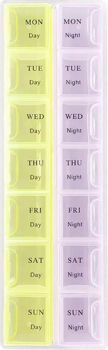 Cbx Pillendose 7 Tage – Medikamentenbox für eine Woche Tag & Nacht