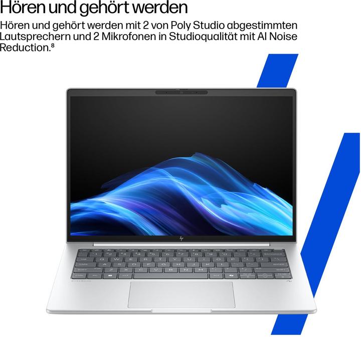 Actual product image HP EliteBook 8 G1i 14 Next Gen AI PC (14", 1000 GB, 32 GB, DE, Intel Core Ultra 5 228V)