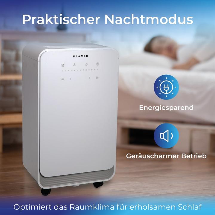 Actual product image KLAMER Luftentfeuchter 12L (30 m², 12 l/24h)