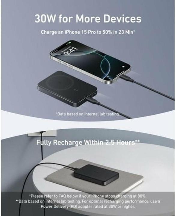 Produktbild Anker MagGo (10000 mAh, 30 W, 37 Wh)