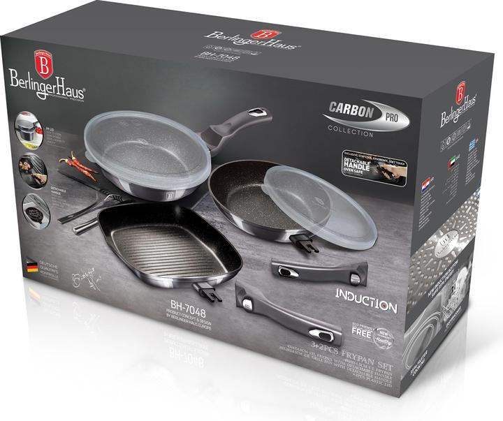 Produktbild BerlingerHaus 3 Pans set (24 cm, Pfannenset + Topfset, Aluminiumguss)