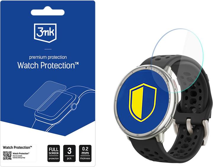 3MK Watch Protection ARC Smartwatch Screen Protector Film for Amazfit Active 2