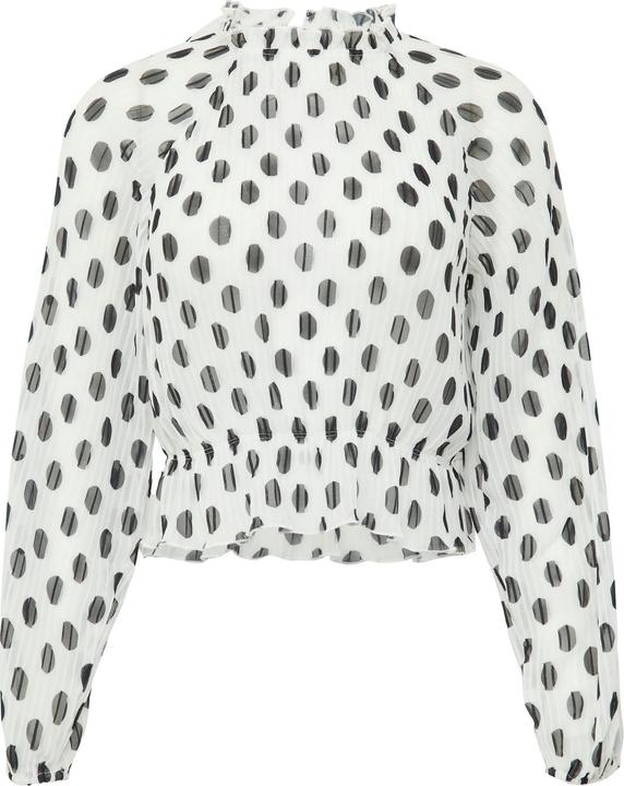 Actual product image S.Oliver Bluse Verkürzte Chiffonbluse aus Plissee (38)