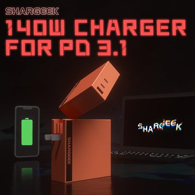 Actual product image Sharge 140W PD3.1 GaN (140 W)