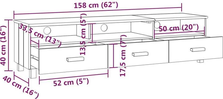 Image du produit VidaXL Callen (158 x 40 x 40 cm)