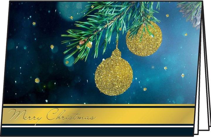 Immagine prodotto Sigel Cartolina di Natale Golden Glitter, A6, 10 pezzi (1 pz.)