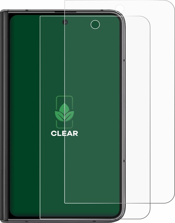 Actual product image ScreenLeaf Protective film sustainable screen protector screen protector film clear transparent (2 Piece, Google Pixel Fold)