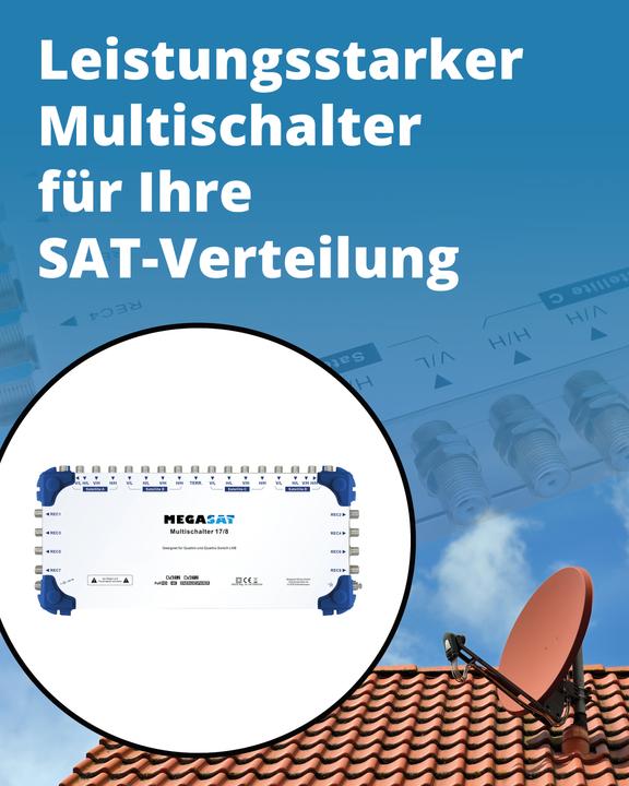 Actual product image Megasat Multiswitch 17/8 (Multi switch)