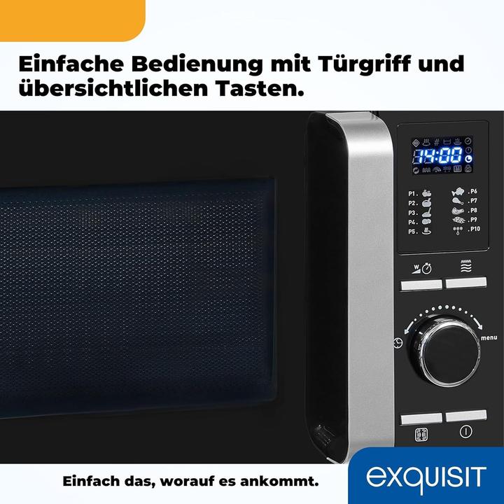 Produktbild Exquisit MW 8925-7 Hsw Arbeitsplatte Solo-Mikrowelle (20 l)
