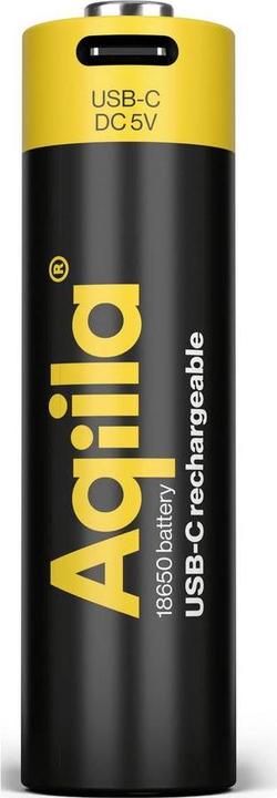 Produktbild Aqiila - USB-C Wiederaufladbare Batterie - 18650 - 2000 mAh - 1er-Pack (1 Stk., 18650, 2000 mAh)