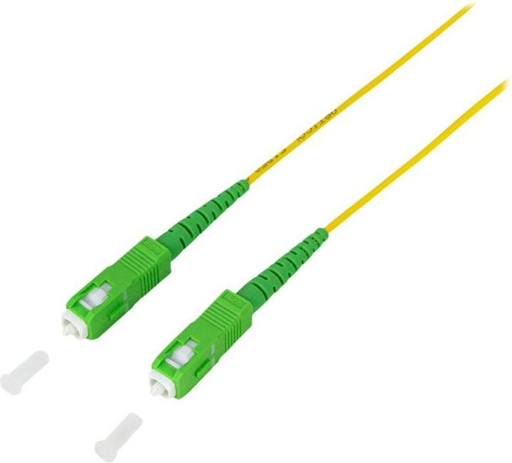 Produktbild LogiLink LWL Patchkabel, 2x SC-Simplex, OS2, 5,0 m, gelb SC-Simplex Stecker (5 m)