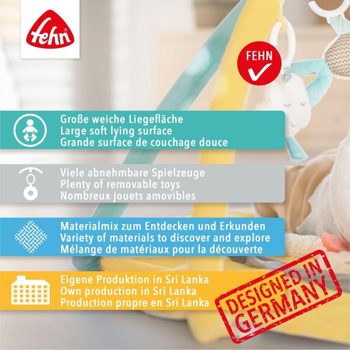 Image du produit Fehn 3-D-Activity-Decke Faultier, Grau/Beige, Material