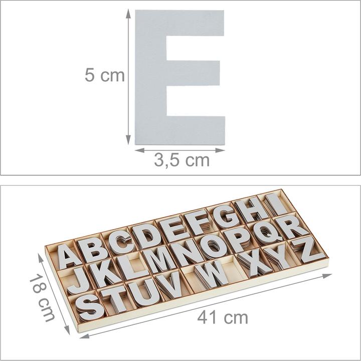 Produktbild Relaxdays 208tlg. Holzbuchstaben