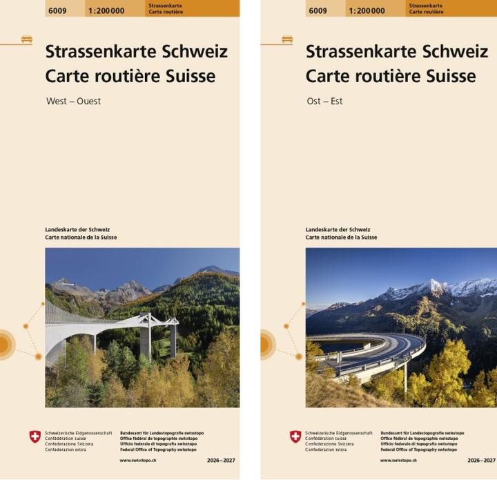Actual product image Road map Switzerland 1:200 000