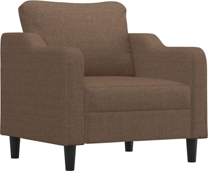 Actual product image VidaXL Sofa set Cushion Armchair Sofa Couch Design sofa 3-piece brown fabric (3-seater)