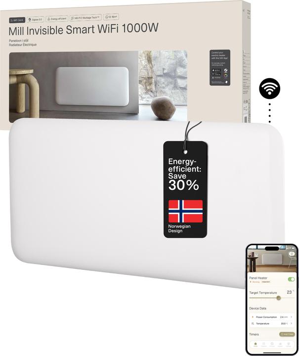 Immagine prodotto Mill Invisible Smart WiFi PanelHeater 1000W