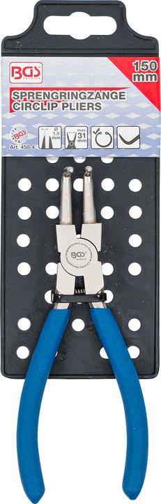 Image du produit BGS Pince pour circlips coudée pour circlips intérieurs 150 mm (150 mm)