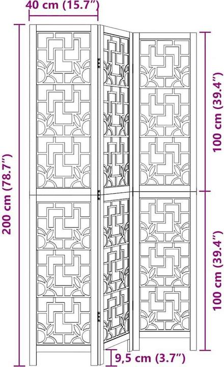 Produktbild vidaXL Paravent