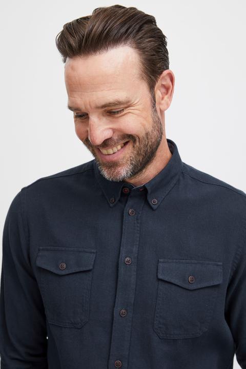 Produktbild FQ1924 FQSteven brushed twill LS shirt - Shirt - 21900516 (XL)