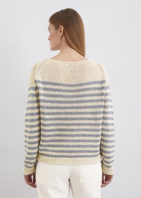 Image du produit Marc O'Polo Tricot rayé ample à rayures multicolores (XXL)