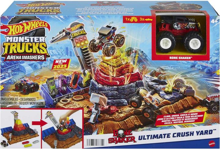Produktbild Hot Wheels Monster Trucks Arena World Main Event: Bone Shaker’s Ultimate Crush Yard