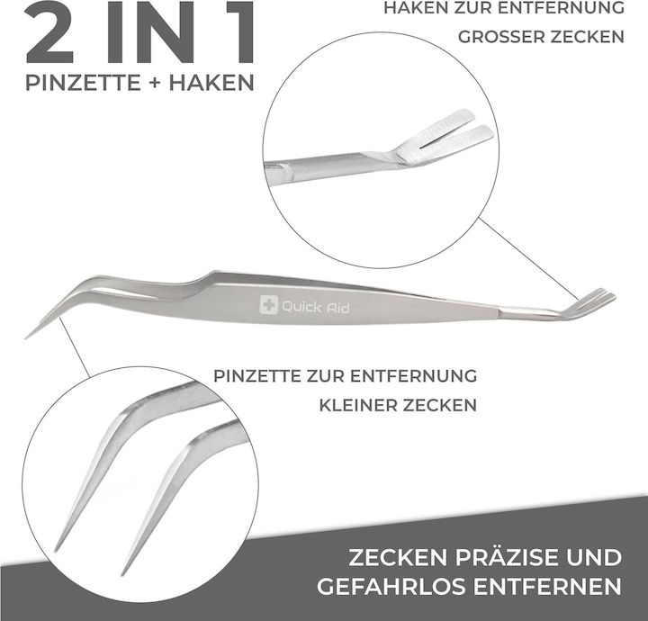 Produktbild Quick Aid 2 in 1 Zeckenentferner
