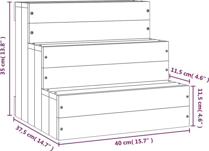 Produktbild vidaXL Haustiertreppe (Hund, Katze)