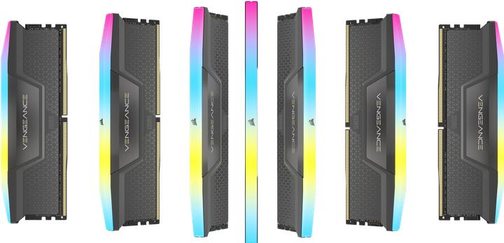 Productafbeelding Corsair VENGEANCE RGB DDR5 6000MT/s 32GB - GREY (2 x 16GB, 3000 MHz, DDR5 RAM, DIMM 288 pin)