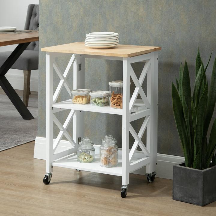 Produktbild Homcom Küchenwagen mit Rollen