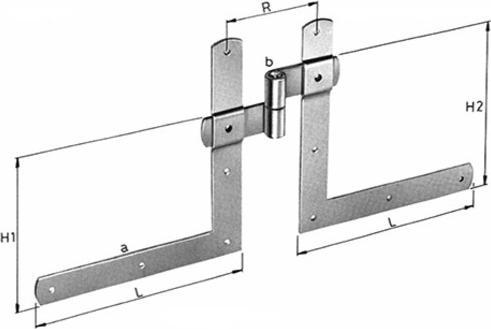 Actual product image Werkstarck Angle hinge riveted over