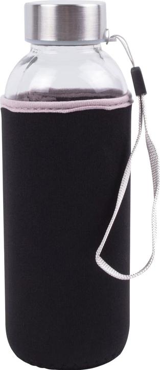 Produktbild Benson Home Glas-Trinkflasche mit Neopren-Hülle, 420 ml, 2er-Set (0.42 l)