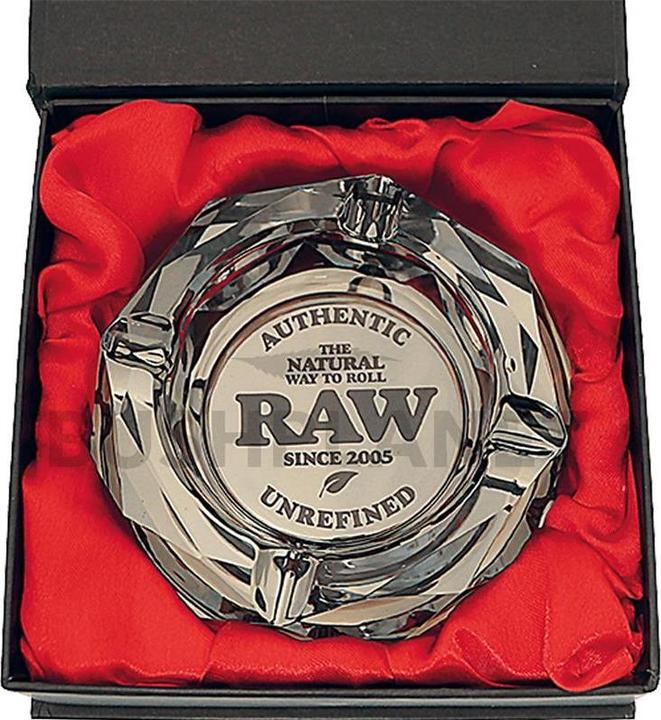 Actual product image RAW The Dark Side Glass Ashtray
