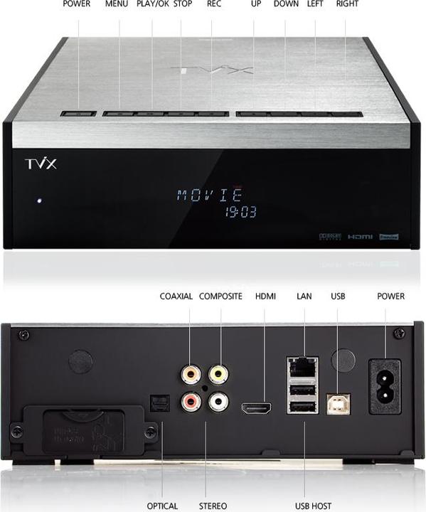 Actual product image Dvico TViX M-6600A, FullHD multimedia player with HDMI