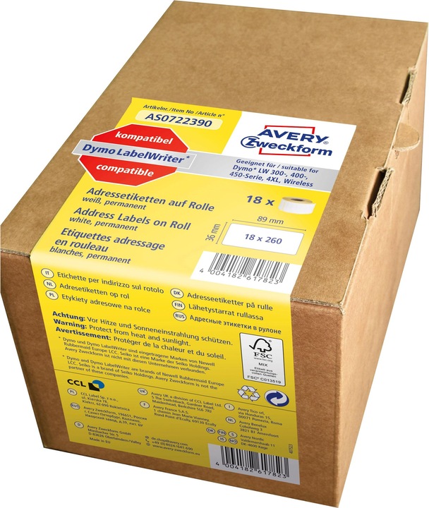 Image du produit Avery Étiquettes en rouleau